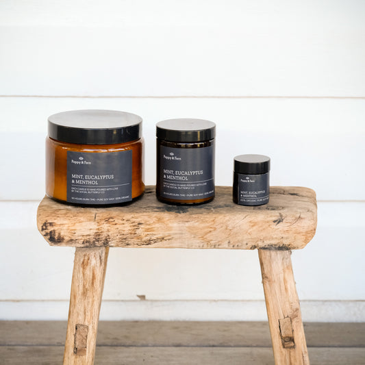Candle - Mint, Eucalyptus and Menthol