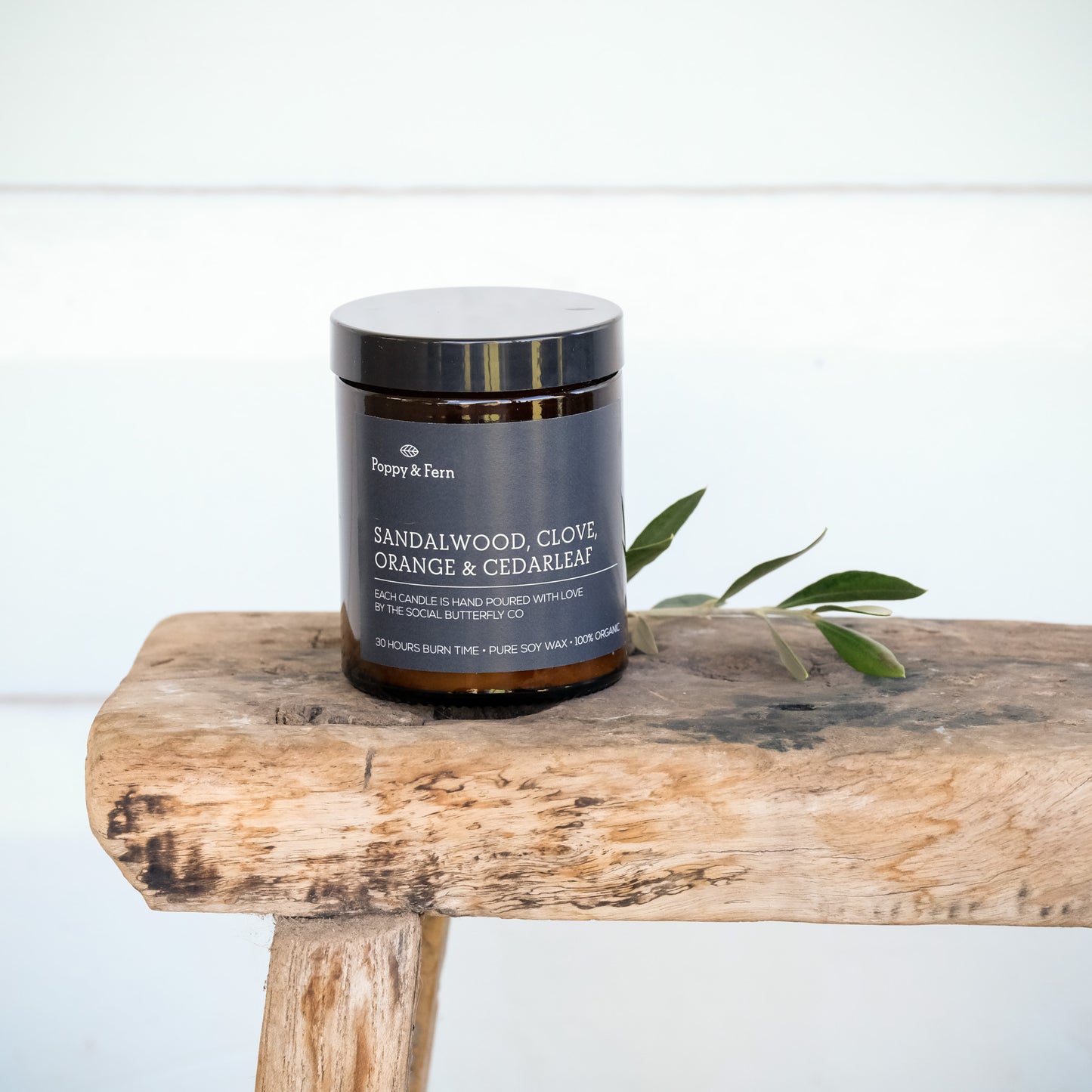 Candle - Sandalwood, Clove, Orange and Cedarleaf